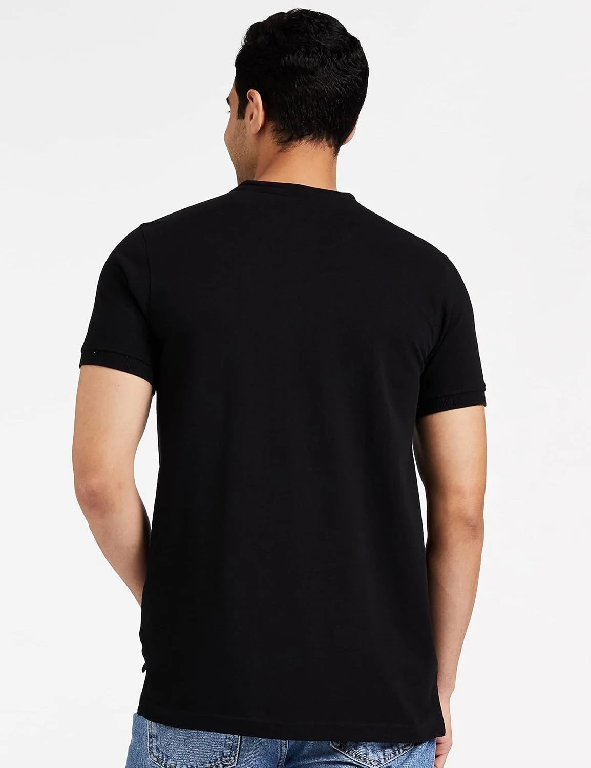 برند آمازون - تیشرت پولو مردانه مدل Henley آستین کوتاه ساده (بسته 2 عددی)