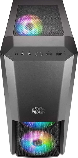 کیس مستر باکس MB500 ARGB کولر مستر، Mid-Tower ATX، دارای 3 فن 120 میلی‌متری ARGB در جلو، مشکی | MCB-B500D-KGNN-S01