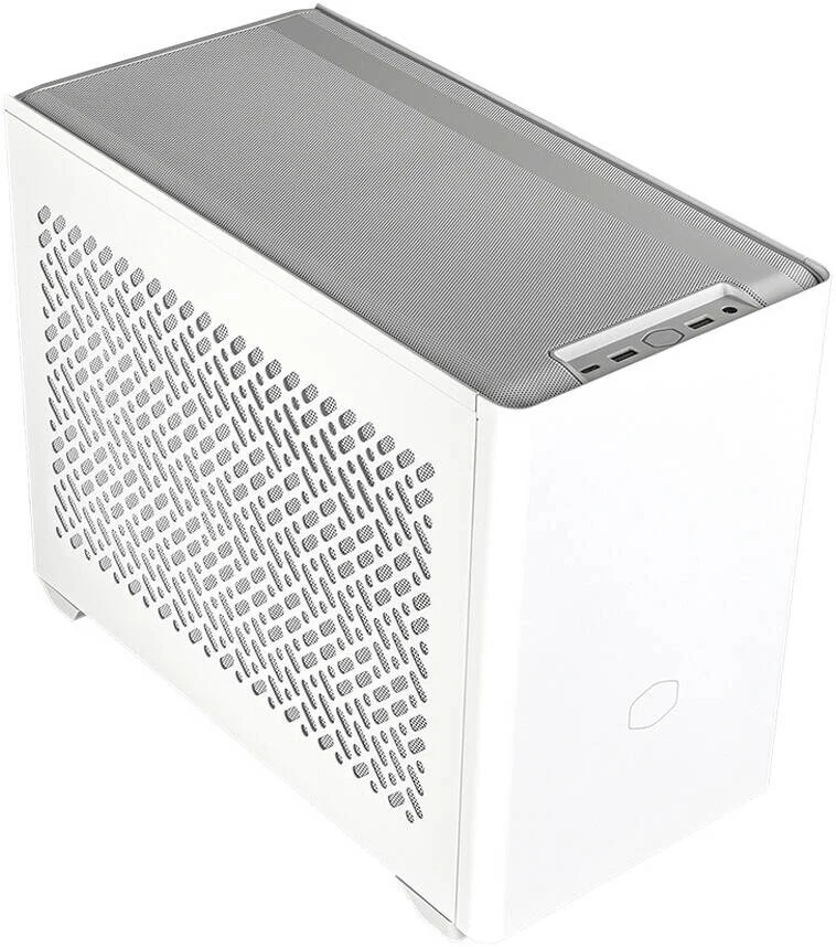 کیس کامپیوتر Mini-ITX کولر مستر MasterBox NR200P V2، دارای 1 فن 120 میلی‌متری از پیش نصب شده، پشتیبانی از رادیاتور تا 280 میلی‌متر و 4 فن، فیلترهای گرد و غبار، فولاد SGCC، مش، پلاستیک ABS، سفید | NR200PV2-WCNN-S00