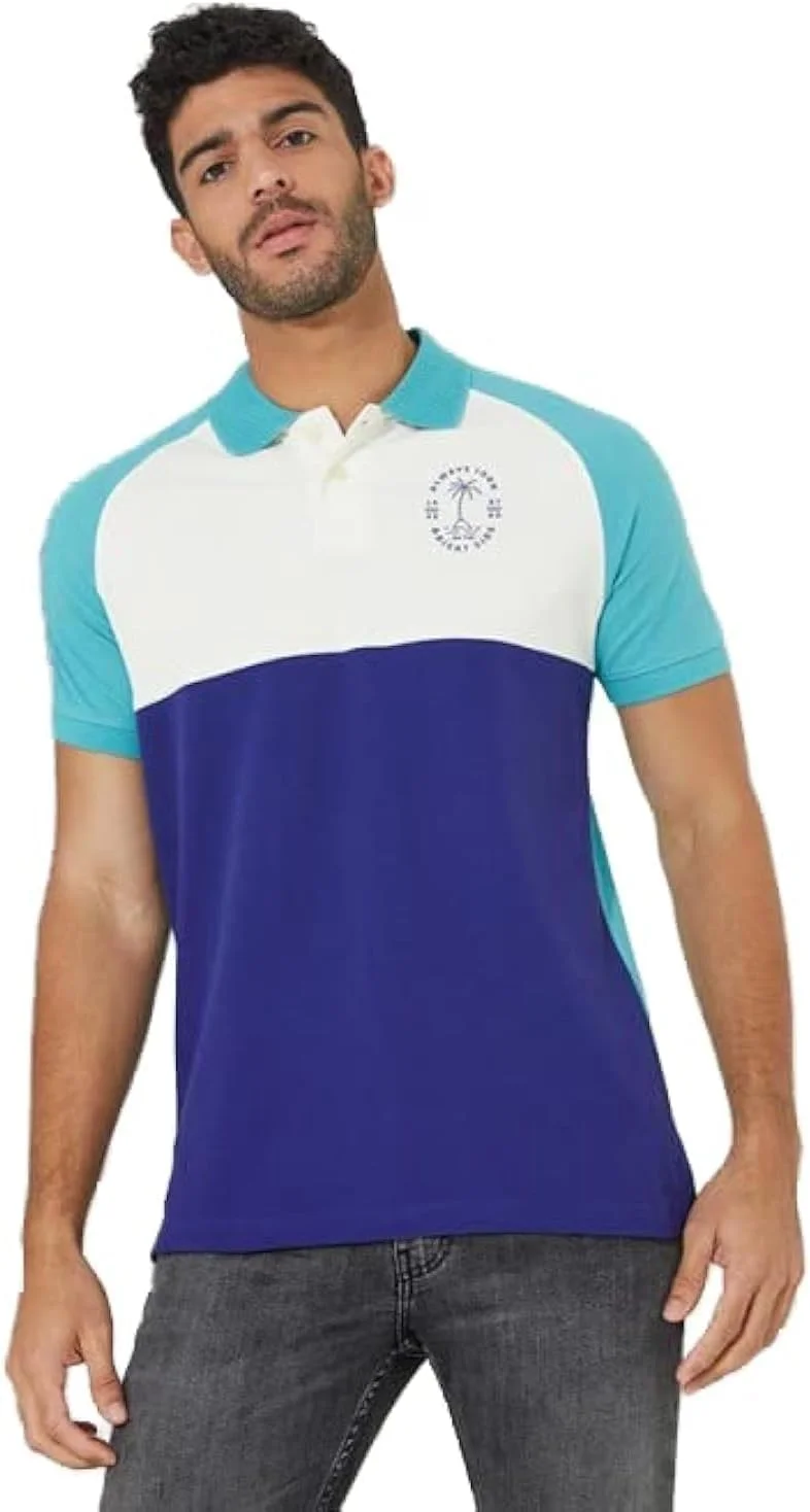 پولوشرت آستین کوتاه مردانه Aeropostale - آبی مدیوم، AR60472467U22