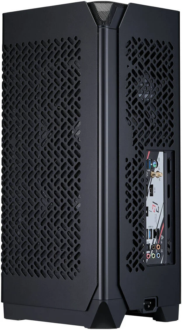 کیس کامپیوتر Cooler Master NCORE 100 AIR Mini ITX، دارای 2 فن از پیش نصب شده CS120، پشتیبانی از کارت گرافیک با طول 336 میلی متر، فیلترهای گرد و غبار پنل های جانبی، مشکی | NR100-KNNN-S00