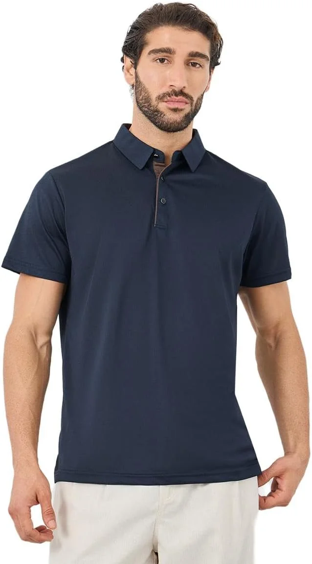 تی شرت پولو مردانه STYLI با یقه متضاد و تن خور معمولی