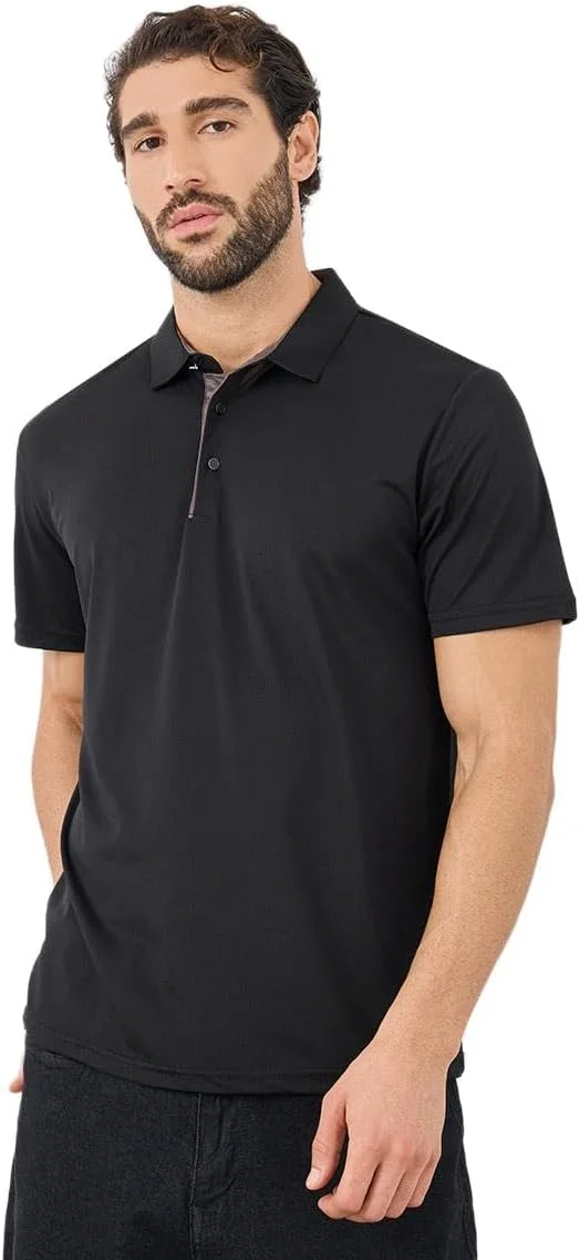 تی شرت پولو مردانه STYLI با یقه متضاد و تن خور معمولی