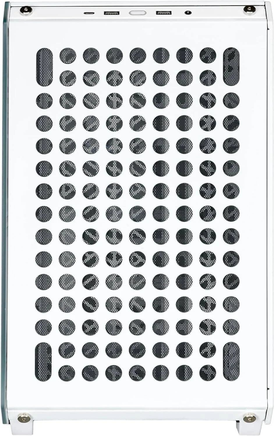 کیس کامپیوتر مید تاور ATX کولر مستر QUBE 500 Flatpack، دارای 1 فن 120 میلی‌متری SF ARGB White PWM، پشتیبانی از رادیاتور تا 280 میلی‌متر و 8 فن، جنس بدنه استیل، پلاستیک و شیشه حرارت دیده، سفید | Q500-WGNN-S00