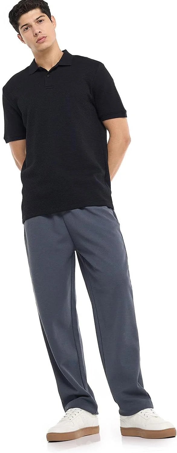 تی شرت پولو مردانه آر اند بی مدل 325-1139MN002 با بافت و آستین کوتاه