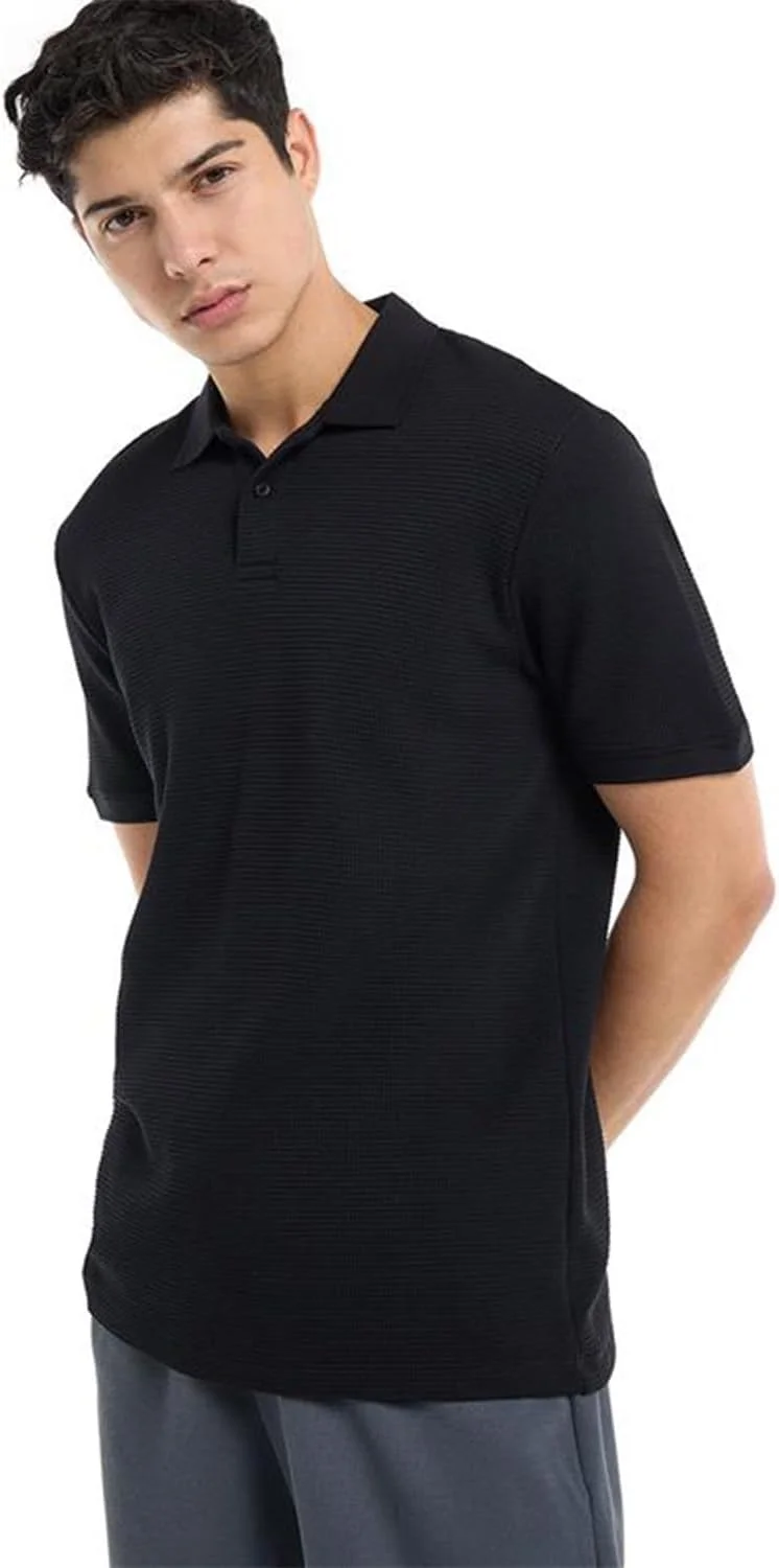 تی شرت پولو مردانه آر اند بی مدل 325-1139MN002 با بافت و آستین کوتاه