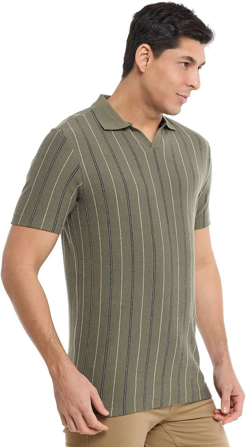 تی شرت پولو راه راه مردانه آراَندبی مدل 125-1085Mn005-2 با آستین کوتاه