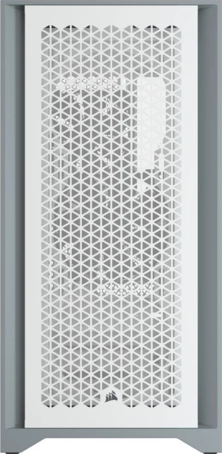 کیس کامپیوتر Corsair 4000D Airflow Tempered Glass Mid-Tower ATX، دارای 2 فن 120 میلی‌متری از پیش نصب شده، پشتیبانی از رادیاتور تا 360 میلی‌متر و 6 فن 120 میلی‌متری، 1x Type-C، 1x Type-A و ورودی/خروجی صدا، سفید I CC-9011201-WW