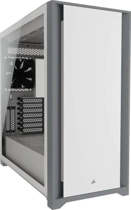 کیس کامپیوتر CORSAIR 5000D شیشه حرارت دیده Mid-Tower ATX - سفید | CC-9011209-WW