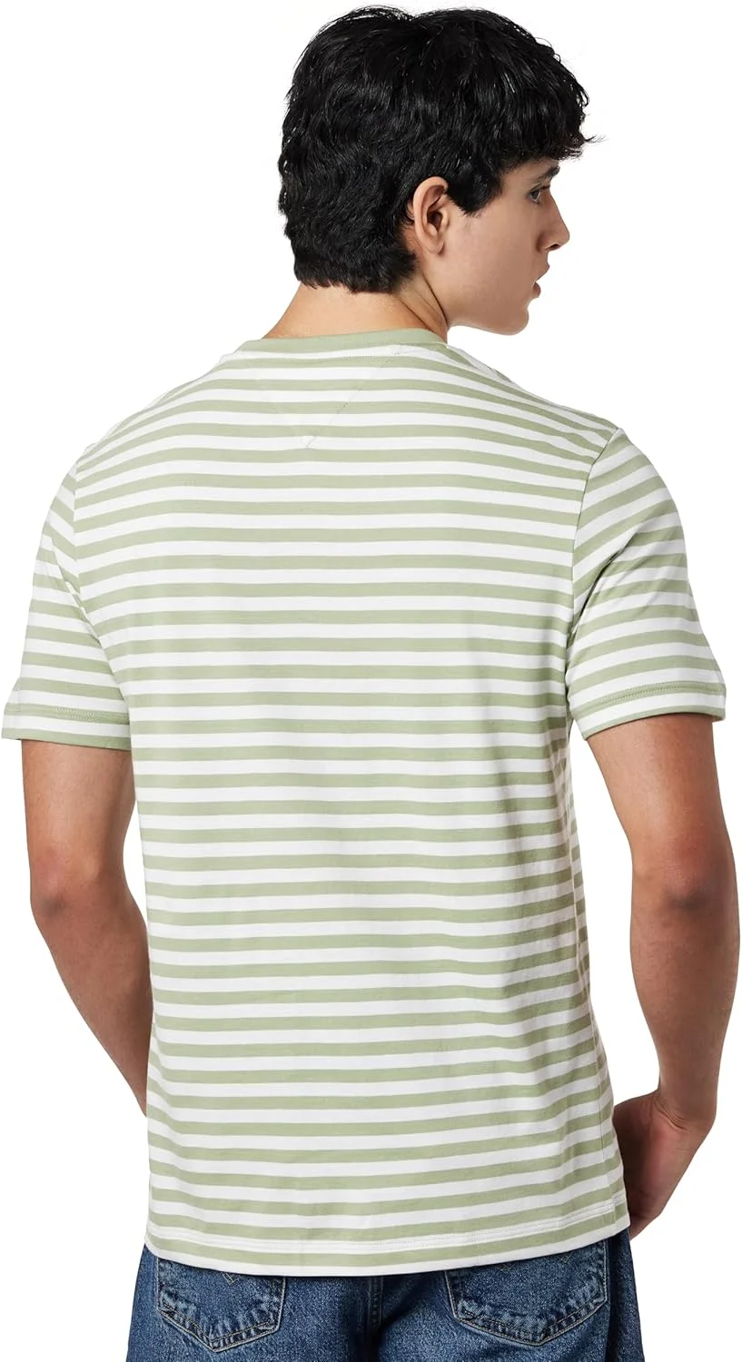 تی شرت مردانه تامی هیلفیگر مدل Ess با راه راه تی شرت مردانه تامی هیلفیگر مدل Ess با راه راه