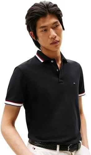 پولوشرت آستین کوتاه مردانه تامی هیلفیگر مدل باریک Mw0mw40308 پولوشرت آستین کوتاه مردانه تامی هیلفیگر مدل باریک Mw0mw40308