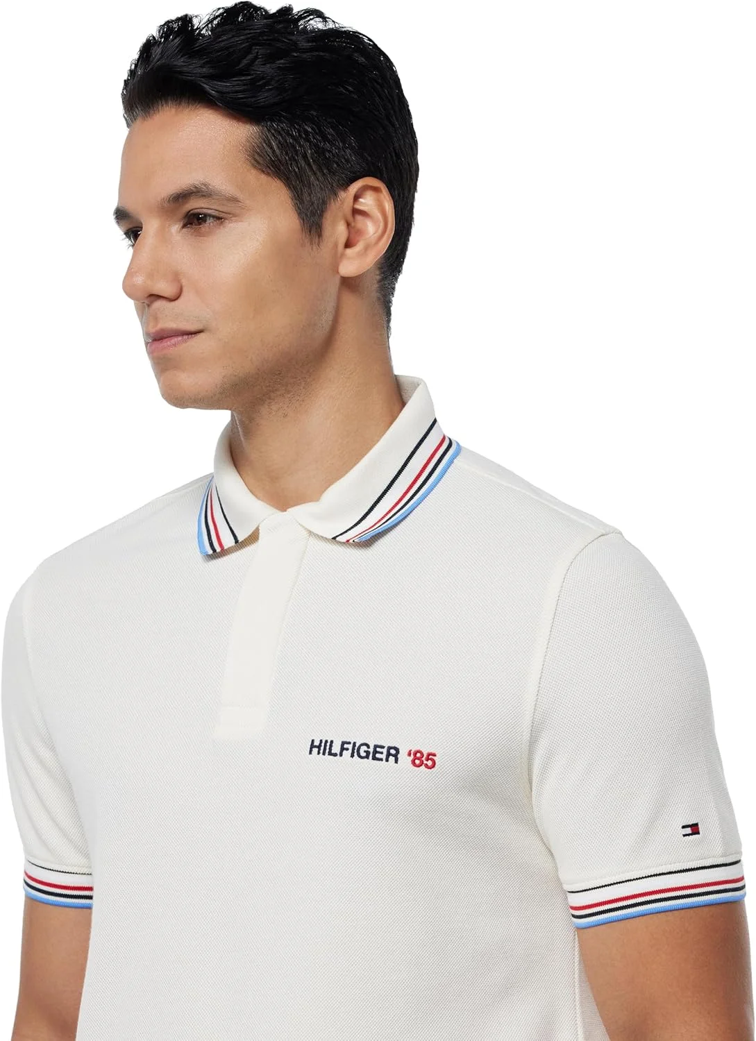 پولوشرت مردانه تامی هیلفیگر مدل Global Strip (بسته 1 عددی)