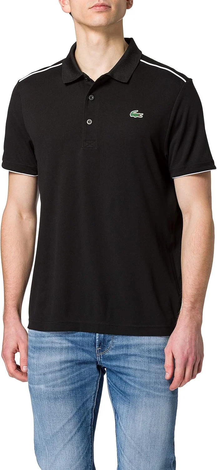 پولوشرت مردانه لاکست SPORT با لبه های متضاد و با قابلیت تنفس