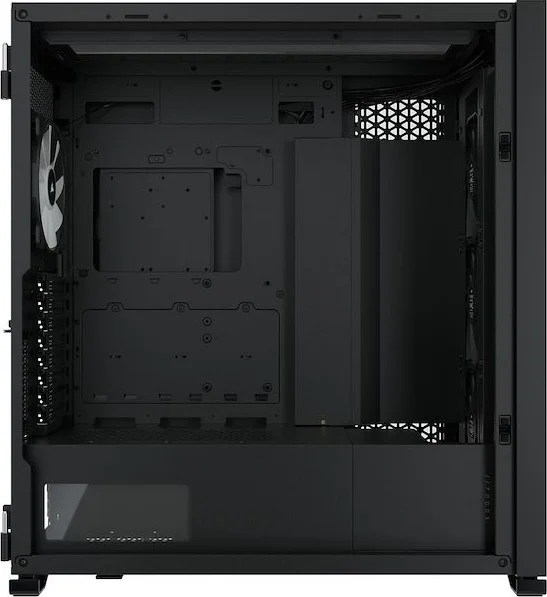 کیس کامپیوتر فول تاور ATX کرسیر iCUE 7000X RGB با شیشه حرارت دیده، دارای 4 فن SP140 RGB از پیش نصب شده، پشتیبانی از رادیاتور تا 360 میلی‌متر و 12 فن 120 میلی‌متری، مشکی | CC-9011226-WW