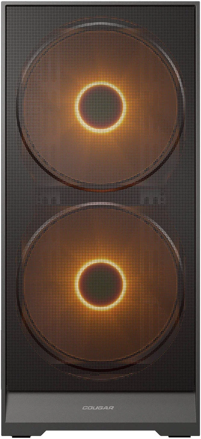 کیس کامپیوتر مید تاور کوگار Airface 180، دارای 2 فن 180 میلی‌متری و 1 فن 120 میلی‌متری PWM aRGB از پیش نصب شده، پشتیبانی از تا 360 میلی‌متر و 8 فن، پنل فیلتر مغناطیسی، مشکی | 385VA40.0001