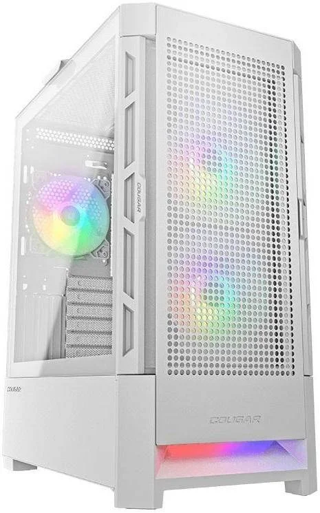 کیس کامپیوتر Cougar Airface RGB E-ATX Mid Tower، شیشه حرارت دیده، پنل های جلویی مشبک، پشتیبانی از رادیاتور تا 280 میلی متر، فن های ARGB از پیش نصب شده 2*140 در جلو و 1*120 در عقب، USB 3.0*2، USB 2.0، سفید | 385ZD10.0005 کیس کامپیوتر Cougar Airface RGB E-ATX Mid Tower، شیشه حرارت دیده، پنل های جلویی مشبک، پشتیبانی از رادیاتور تا 280 میلی متر، فن های ARGB از پیش نصب شده 2*140 در جلو و 1*120 در عقب، USB 3.0*2، USB 2.0، سفید | 385ZD10.0005