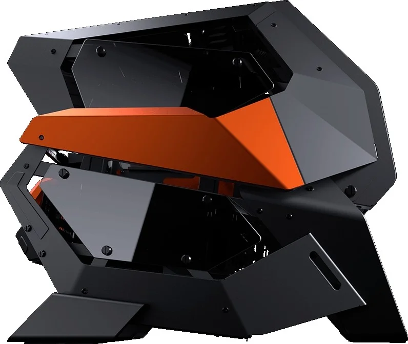کیس کامپیوتر گیمینگ فول تاور ATX کوگار Conquer 2 RGB، طراحی قاب فلزی، 4 پنل شیشه ای حرارت دیده، پشتیبانی از خنک کننده مایع تا 360 میلی متر و 7 فن 120 میلی متری، 8 + 2 اسلات توسعه، USB Type-C / A، ورودی/خروجی صدا، مشکی | 109CM10001-01