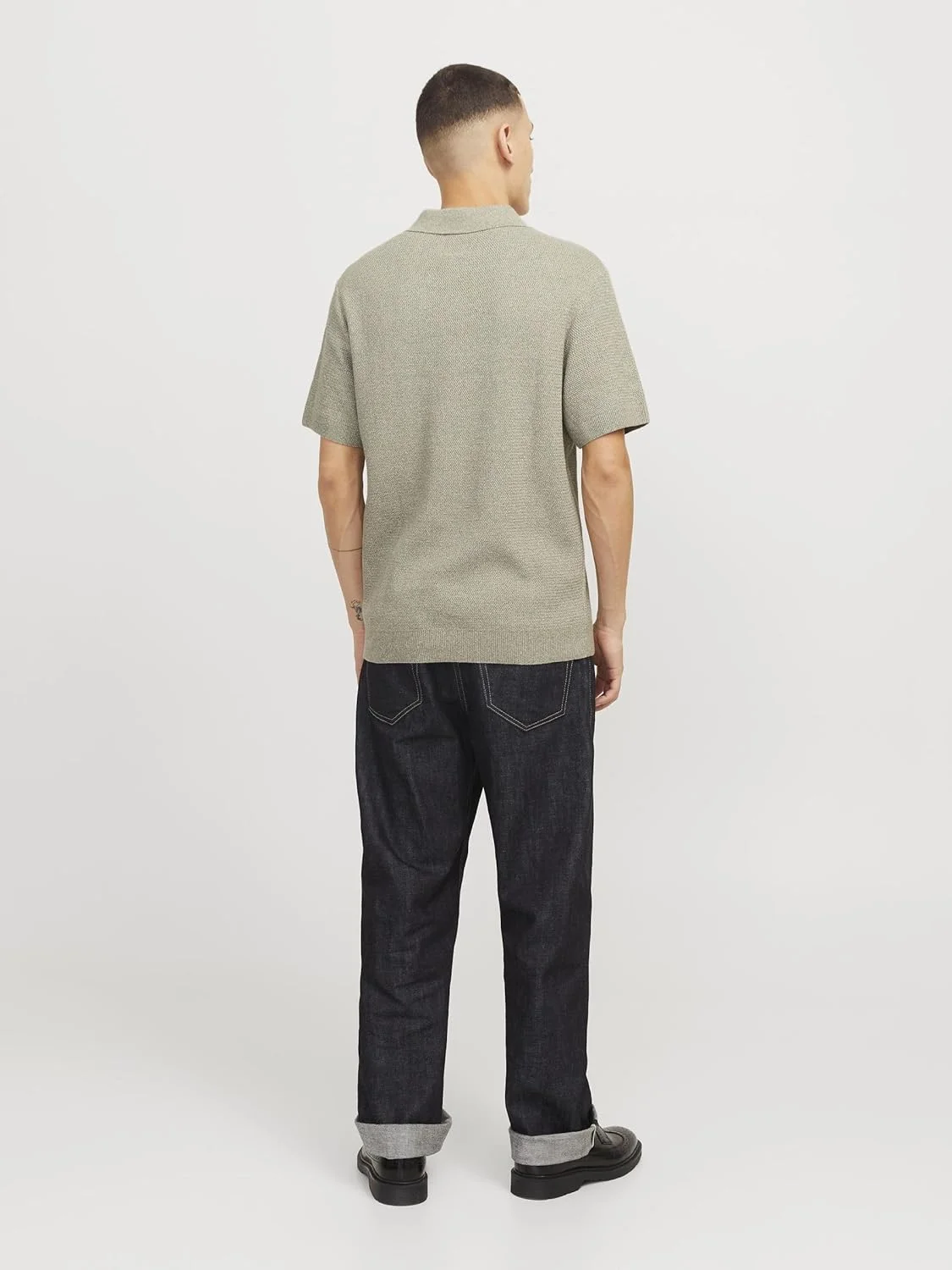 پلوشرت بافتنی مردانه جک اند جونز مدل Jprcccooper Knit Polo Ss Sn (تک عددی)