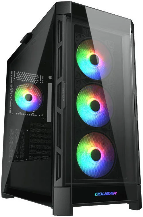 کیس مید تاور COUGAR Duoface Pro RGB ATX، فریم فولادی و پنل شیشه ای حرارت دیده، پشتیبانی از رادیاتور تا 360 میلی متر و 9 فن 120 میلی متری، نورپردازی خیره کننده RGB، 2x USB 3.0 / 2.0 / Type-C، مشکی | 385AD10.0001 کیس مید تاور COUGAR Duoface Pro RGB ATX، فریم فولادی و پنل شیشه ای حرارت دیده، پشتیبانی از رادیاتور تا 360 میلی متر و 9 فن 120 میلی متری، نورپردازی خیره کننده RGB، 2x USB 3.0 / 2.0 / Type-C، مشکی | 385AD10.0001