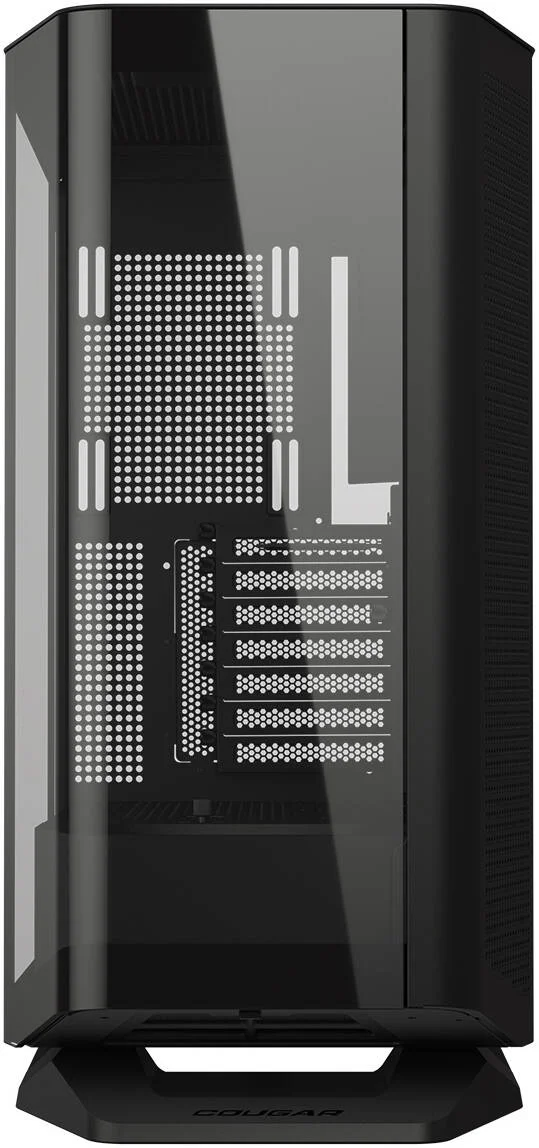 کیس کامپیوتر مید تاور Cougar FV270، دارای 1 عدد فن 120 میلی‌متری معکوس aRGB از پیش نصب شده، پشتیبانی از رادیاتور تا 360 میلی‌متر و 9 عدد فن، دارای Type C Gen 2 x1، USB 3.0 x2، جک صوتی هدست 4 پل، مشکی | 3858M60.0001