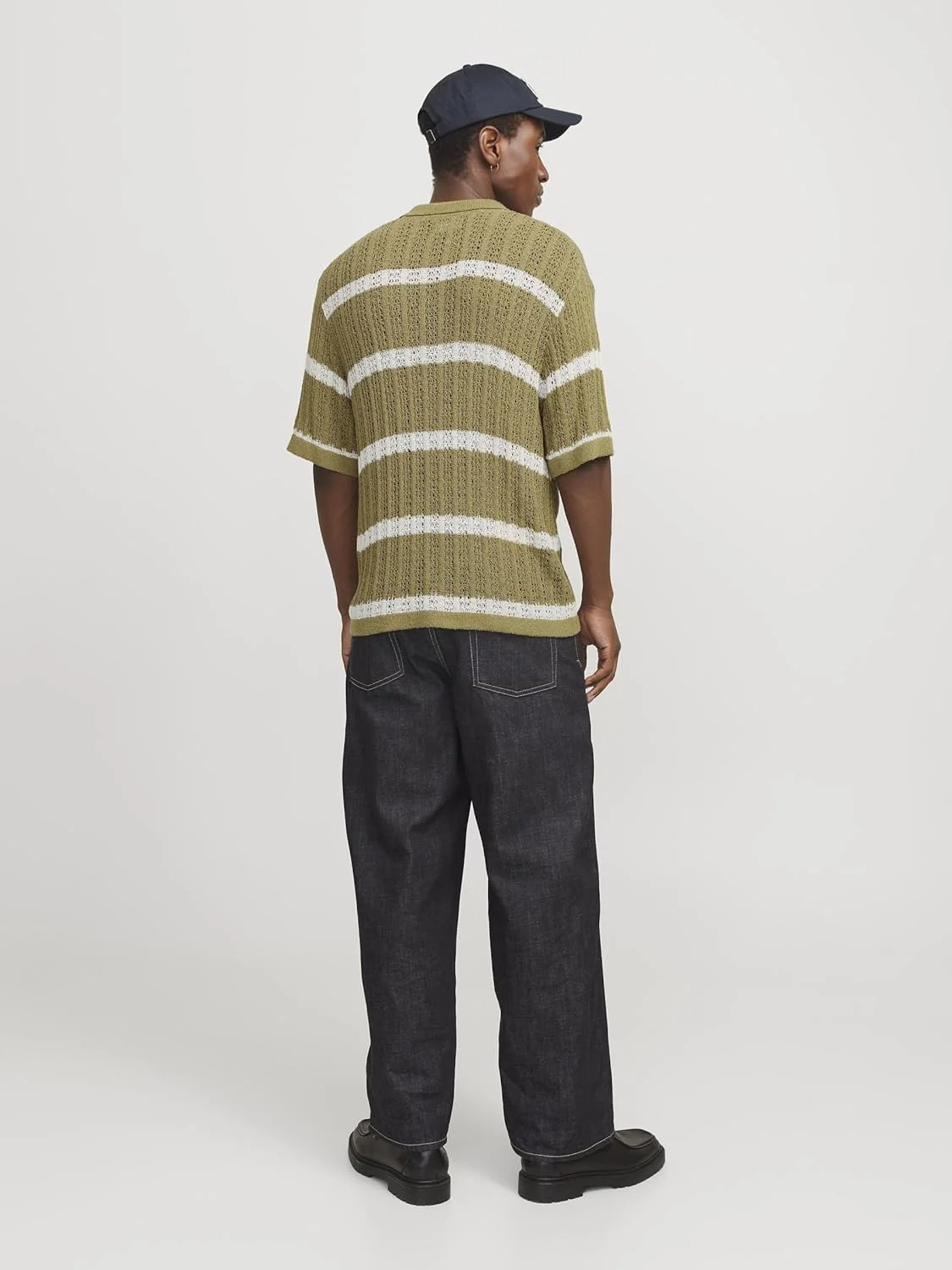 پولوشرت بافتنی آستین کوتاه مردانه جک اند جونز مدل Jorfinn Knit Ss Polo Sn (تک عددی)