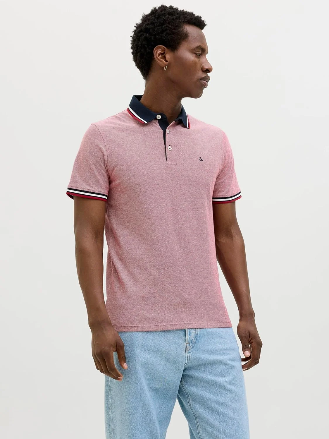 جک اند جونز تیشرت پولو مردانه مدل Regular Fit S Shape (بسته 2 عددی)