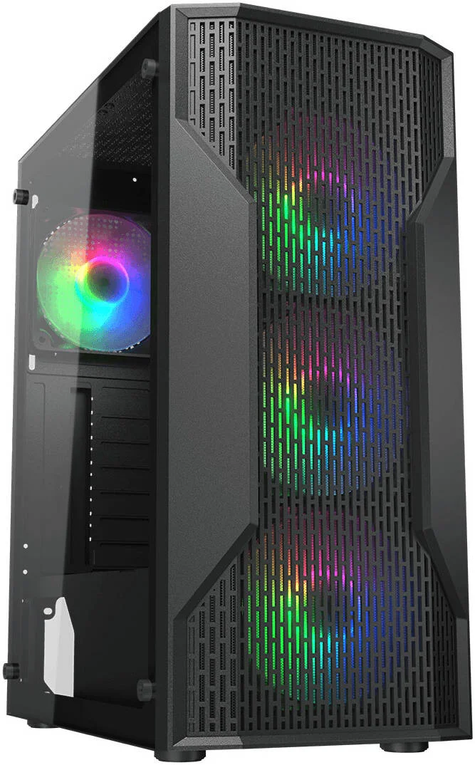 کیس کامپیوتر Cougar MX110 RGB Mid Tower، دارای 4 فن 120 میلیمتری از پیش نصب شده، پشتیبانی از رادیاتور تا 240 میلیمتری و 6 فن، سرعت فن 1200 دور در دقیقه، مشکی | 382BD20.0001 کیس کامپیوتر Cougar MX110 RGB Mid Tower، دارای 4 فن 120 میلیمتری از پیش نصب شده، پشتیبانی از رادیاتور تا 240 میلیمتری و 6 فن، سرعت فن 1200 دور در دقیقه، مشکی | 382BD20.0001