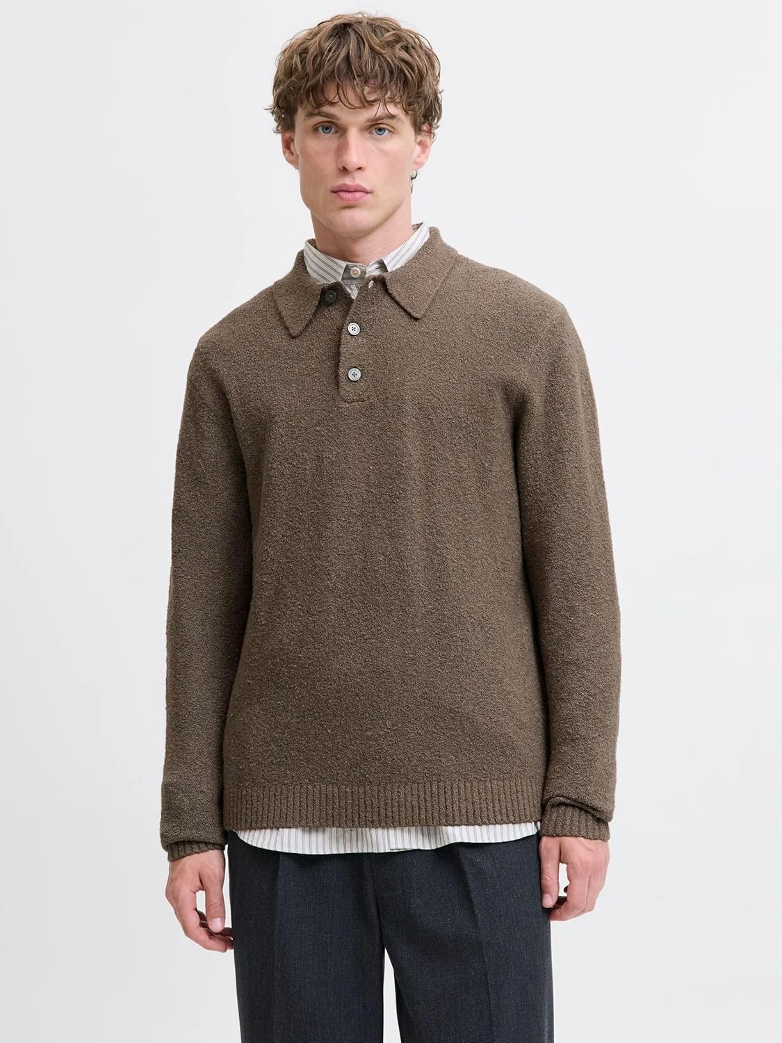 ژاک اند جونز پیراهن بافتنی مردانه مدل Jprblamaverick Knit Pack Bf (بسته 1 عددی)