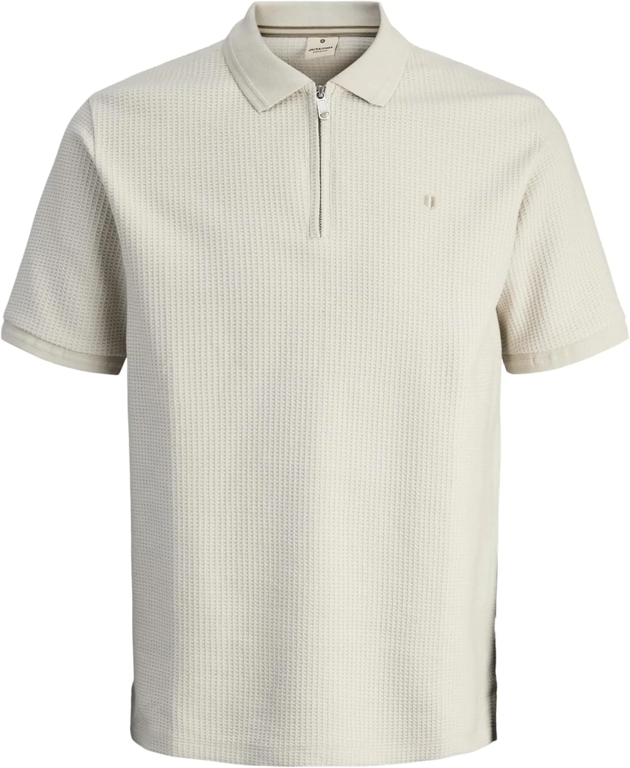 پولوشرت زیپ‌دار مردانه جک اند جونز مدل Jprblucameron Ss