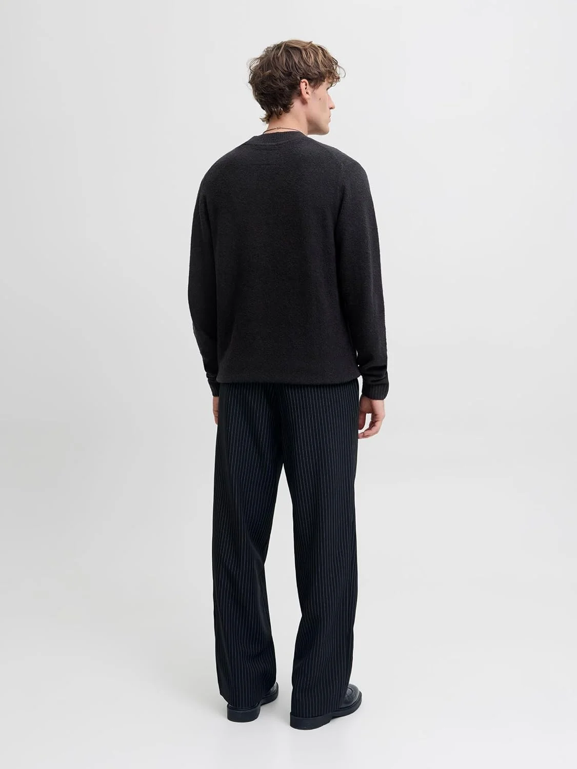 تی شرت یقه ماندارین مردانه جک اند جونز مدل Jprblamaverick آستین کوتاه