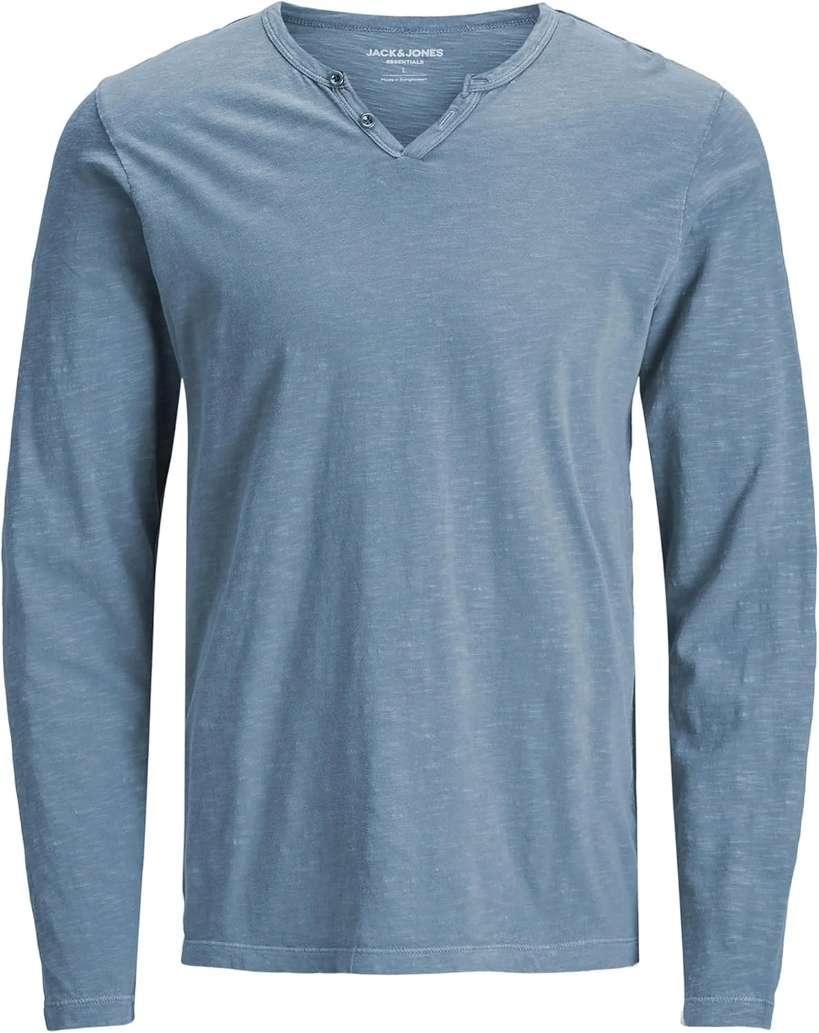 تی شرت آستین بلند مردانه جک اند جونز مدل Jjesplit Neck Tee Ls Noos (تک عددی)