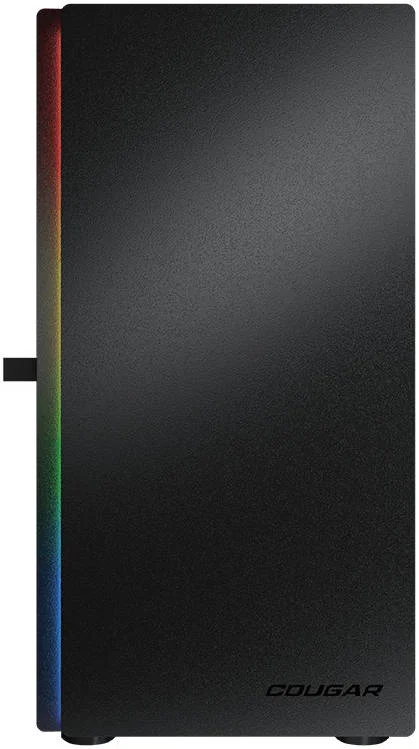کیس مینی تاور Cougar Purity RGB، پنل شیشه ای حرارت دیده لولایی 3 میلی متری، پشتیبانی از حداکثر 5 فن خنک کننده و رادیاتور 240 میلی متری، 1 عدد فن aRGB از پیش نصب شده، USB 3.0 *2 / USB 2.0، مشکی | 385PC40.0001