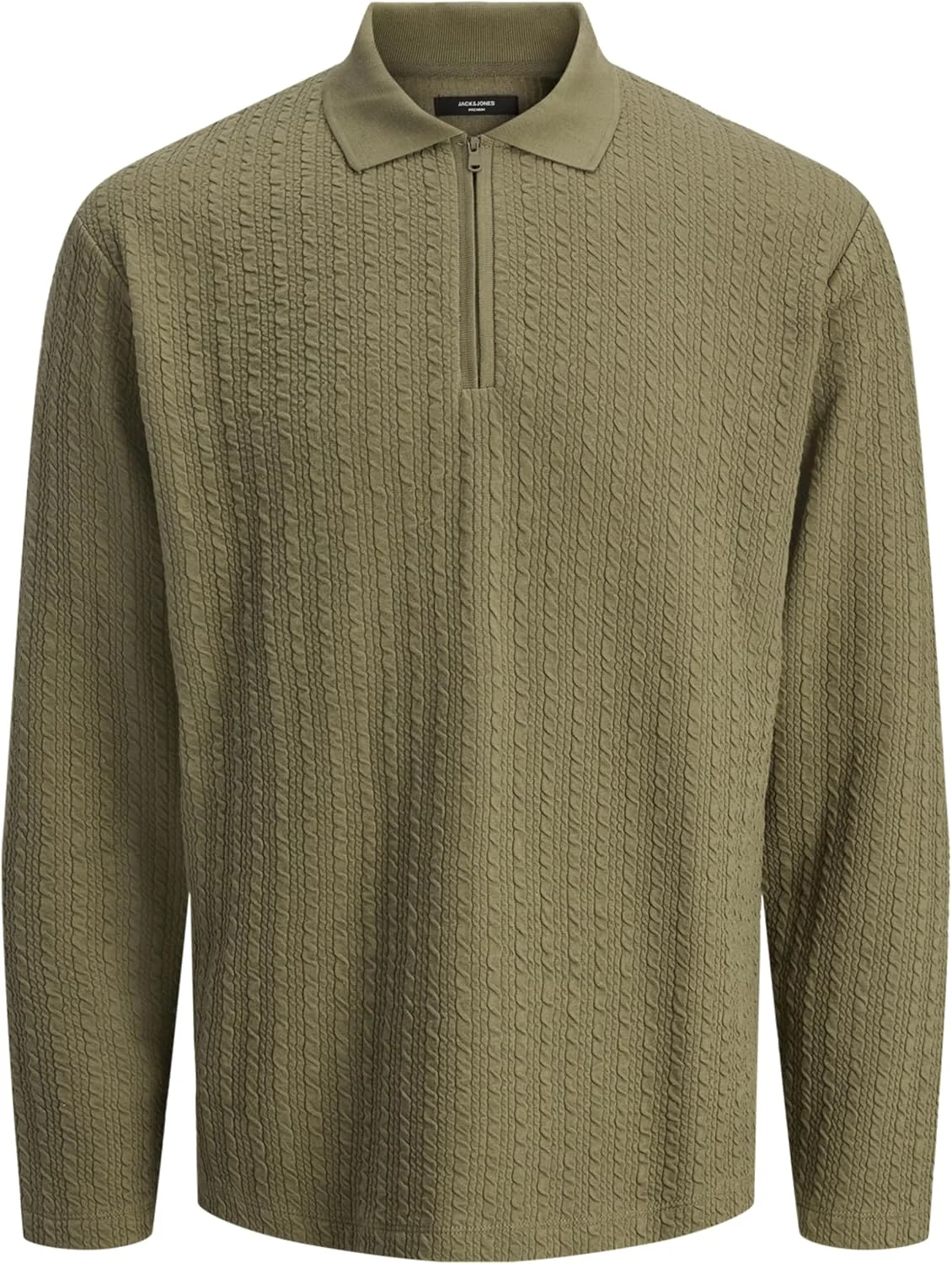 پلوور زیپ دار آستین بلند مردانه جک اند جونز مدل Jprblaethan Ls (تک عددی)