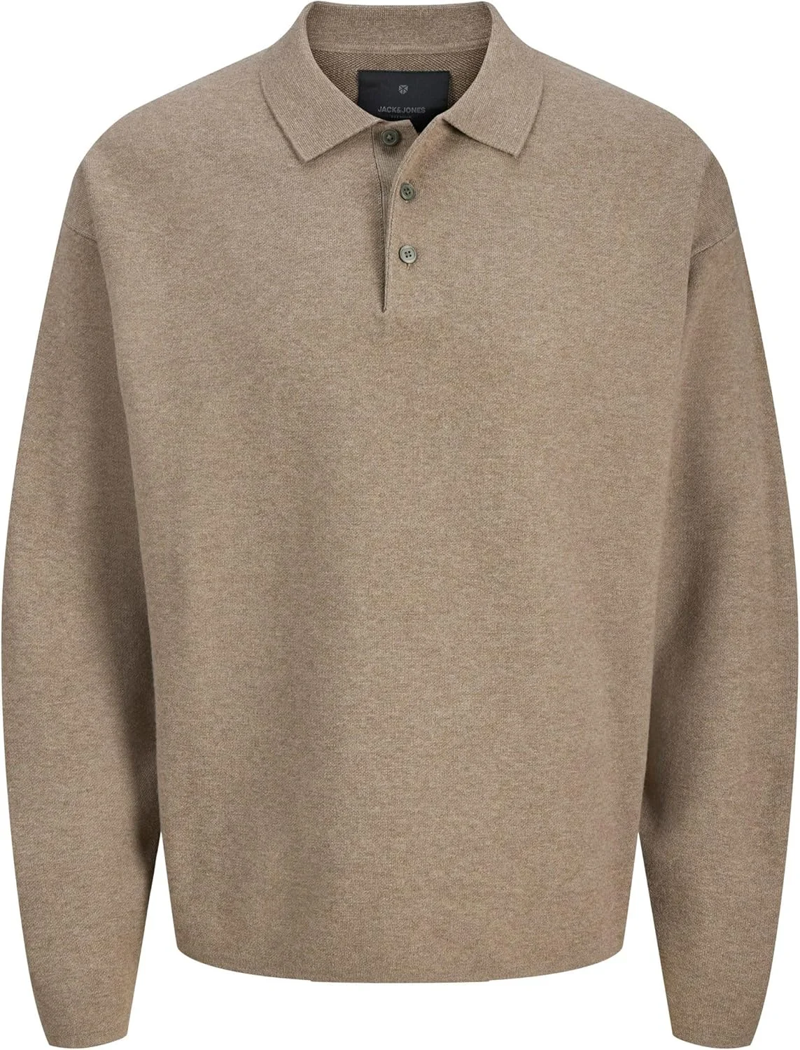 پلیور یقه دار بافتنی مردانه جک اند جونز مدل Jprblabradfort (تک عددی)