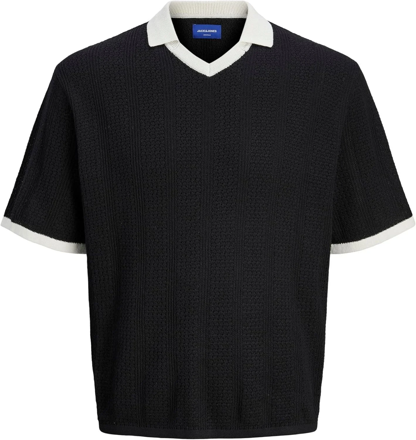 پولو آستین کوتاه بافتنی مردانه جک اند جونز مدل Jorgramercy Retro (تک عددی)