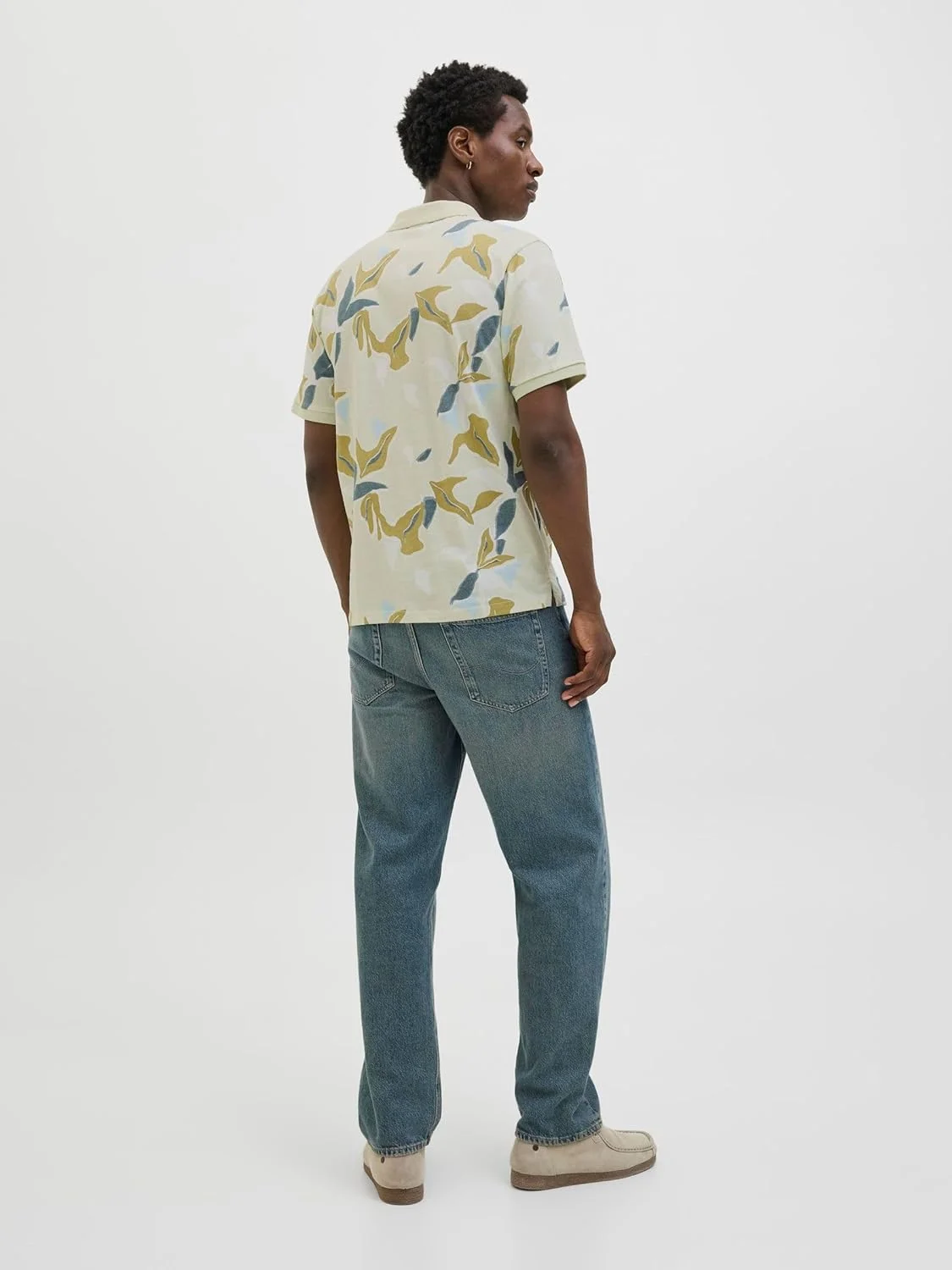 پولوشرت آستین کوتاه مردانه جک اند جونز مدل Joralmeria Aop