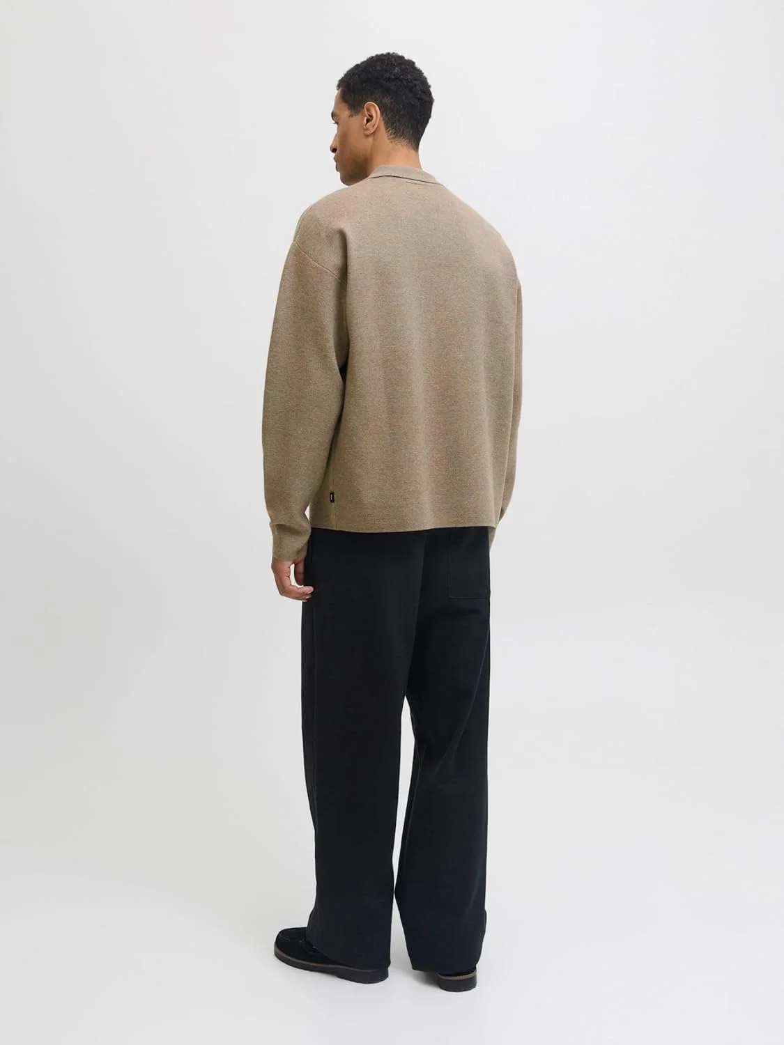 پلیور یقه دار بافتنی مردانه جک اند جونز مدل Jprblabradfort (تک عددی)