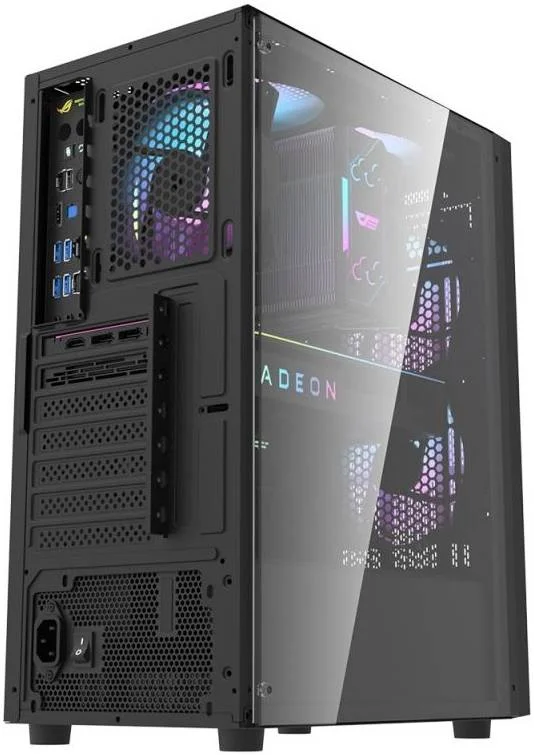 کیس کامپیوتر Darkflash A290 ATX، پنل کناری شیشه حرارت دیده SPCC 0.5، دارای 3 فن از پیش نصب شده، 7 اسلات توسعه، پشتیبانی از حداکثر 5 فن 120 میلی متری، دارای USB 3.0، ارتفاع CPU 160 میلی متر، مشکی | A290-BK