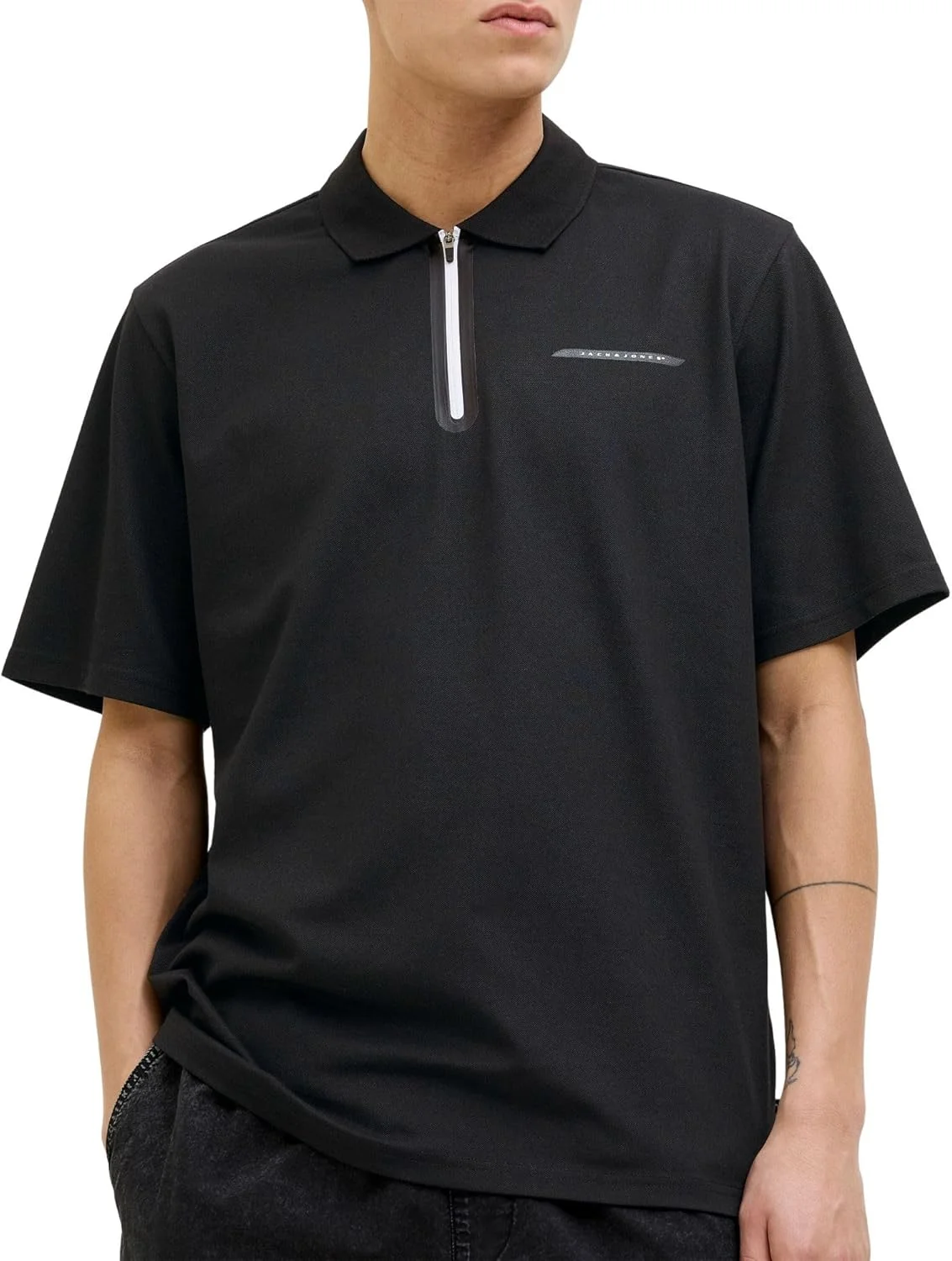 پولوشرت مردانه جک اند جونز با طرح چاپی و یقه