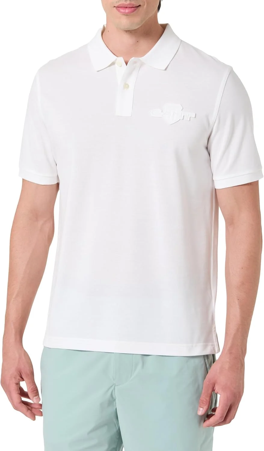 پولوشرت آستین کوتاه مردانه GANT با طرح سپر