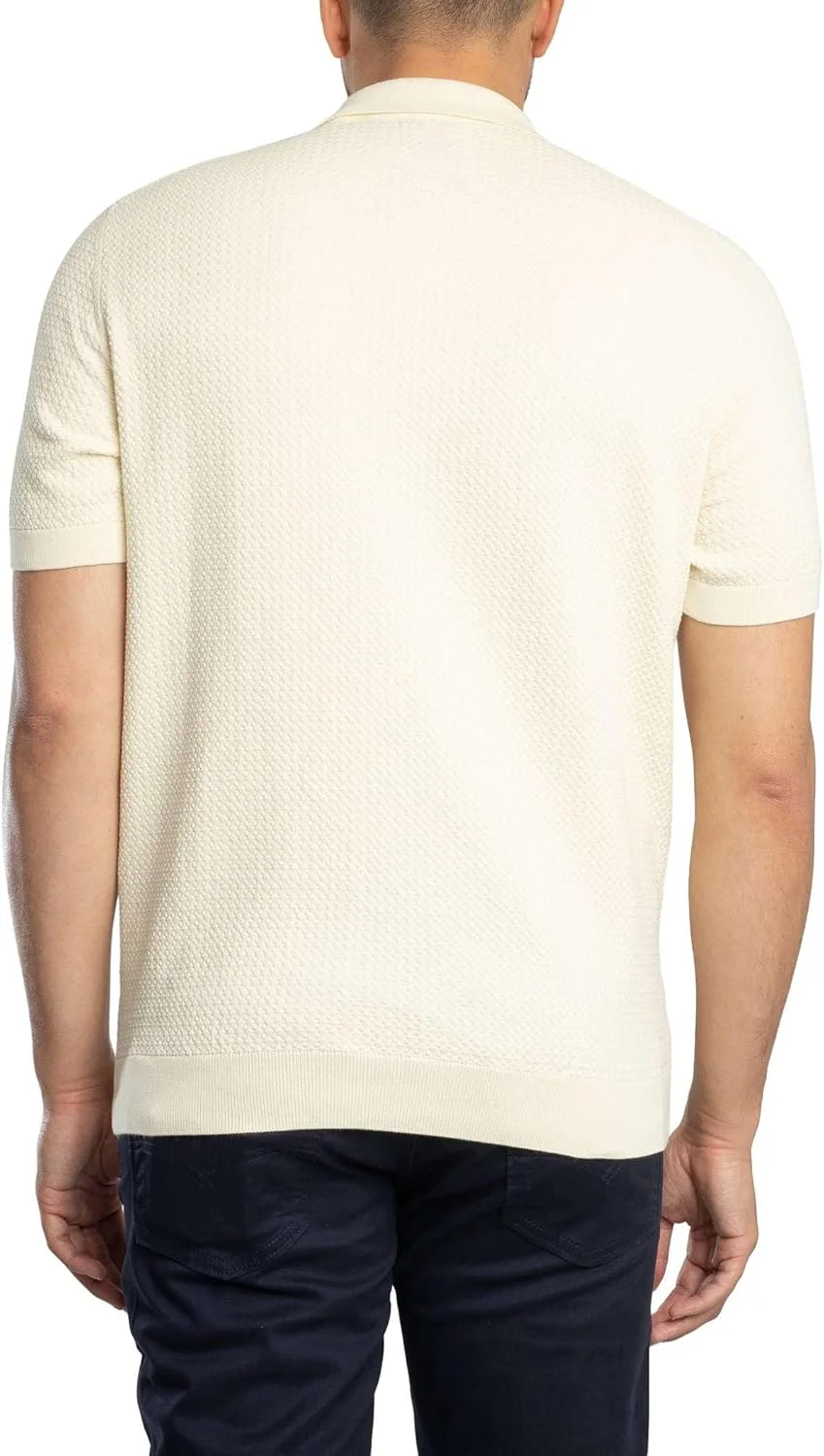 پولوشرت بافت‌دار مردانه GANT، کرم