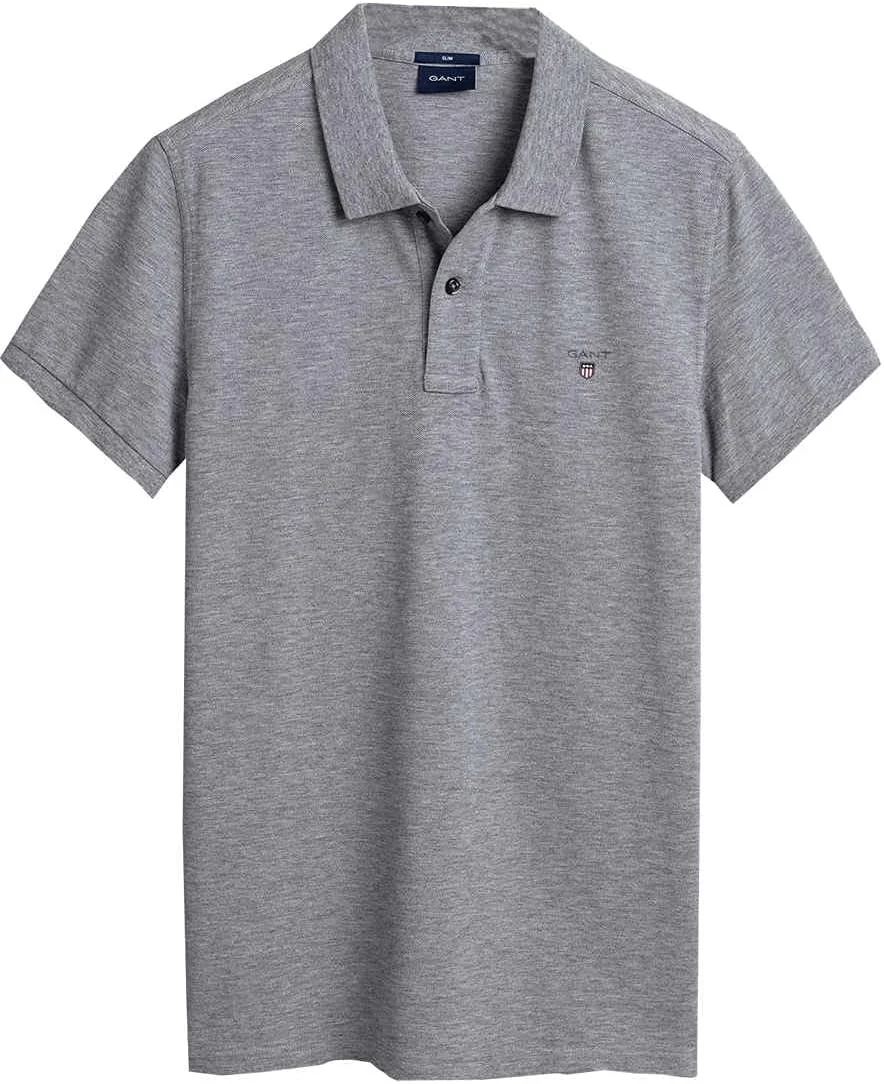 پولوشرت مردانه گنت مدل 2202-468 اورجینال اسلیم فیت پیکوئه