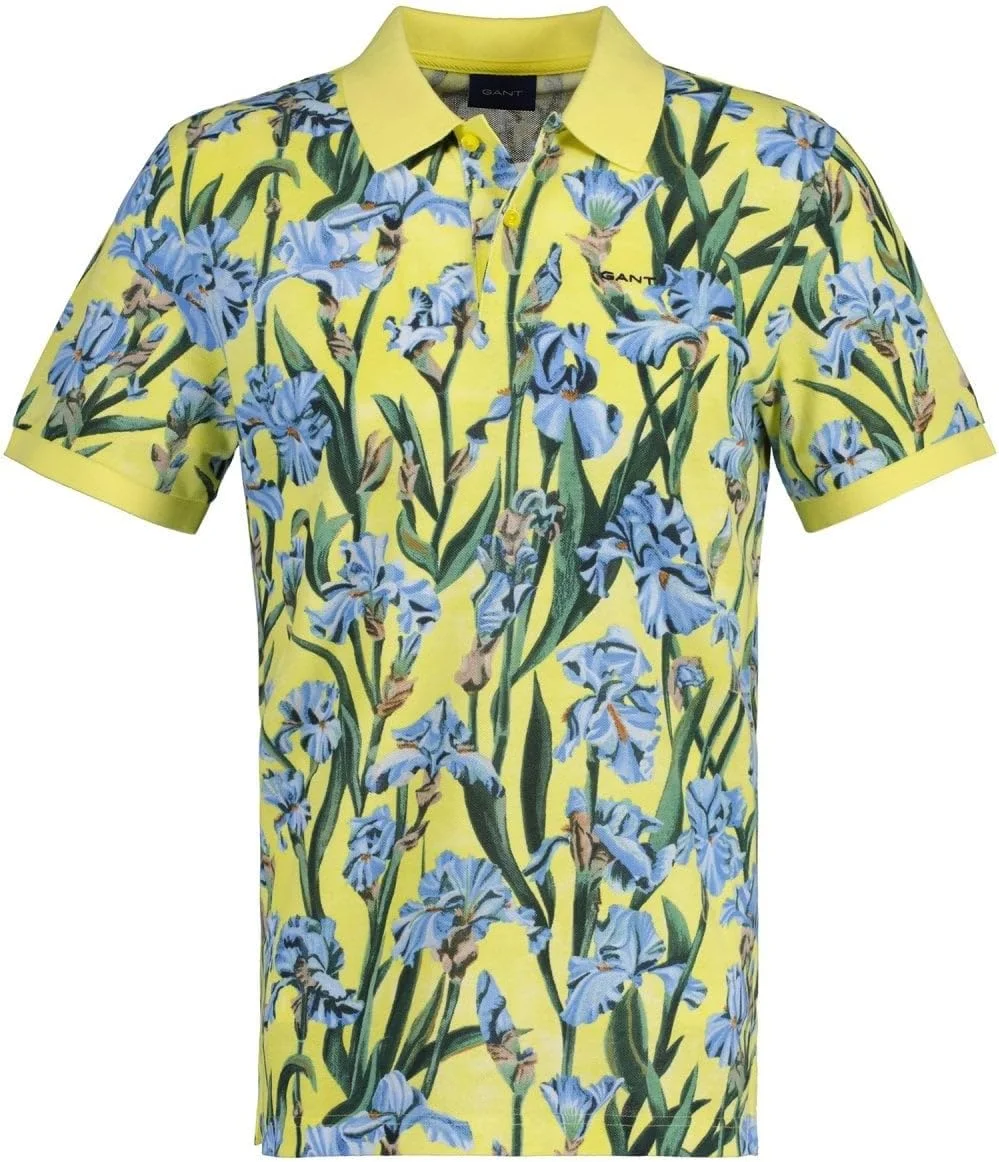 پولوشرت مردانه GANT با طرح گل زنبق