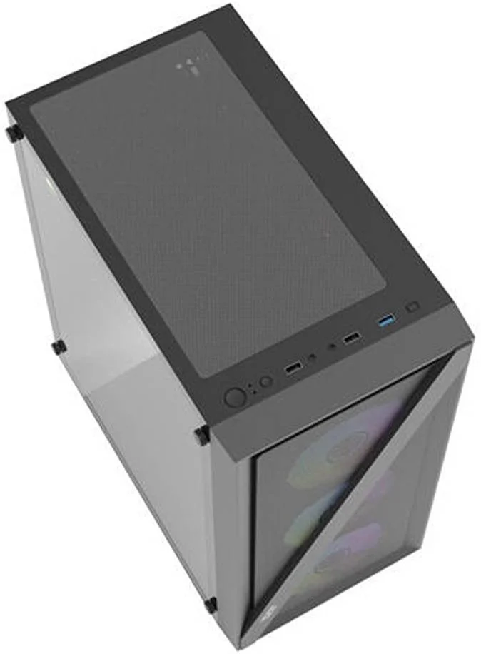 کیس کامپیوتر مید تاور DarkFlash DK260 Air Mesh، دارای 4 فن aRGB از پیش نصب شده، پشتیبانی از رادیاتور تا 360 میلی‌متر، پشتیبانی از 8 فن، جنس بدنه فولاد + شیشه حرارت دیده، مشکی | DK260-B