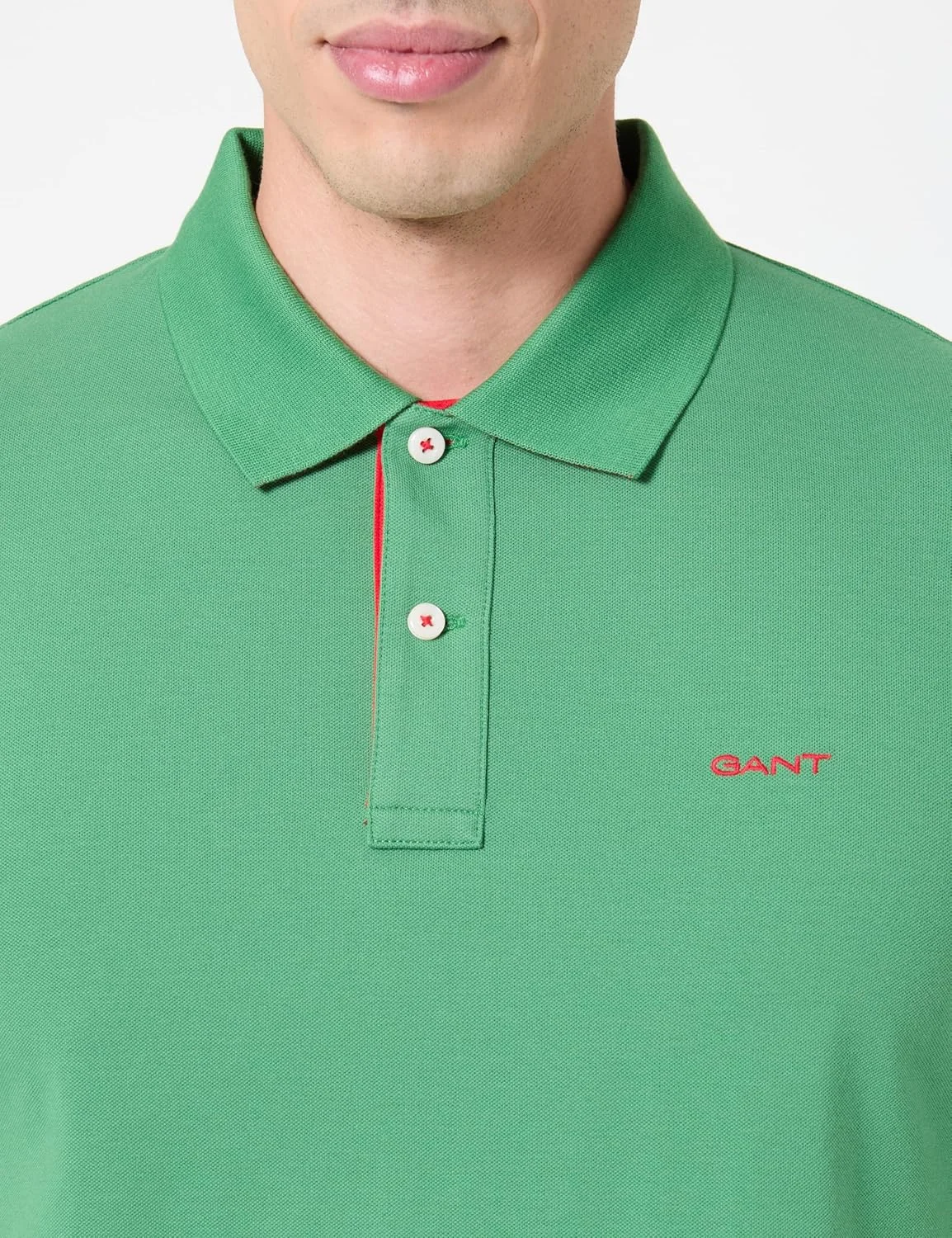 پولوشرت آستین کوتاه مردانه GANT با طرح متضاد