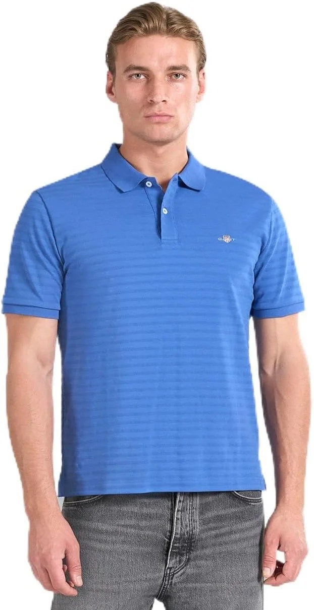 پولوشرت راه راه بافت دار مردانه GANT مدل 2014035-407