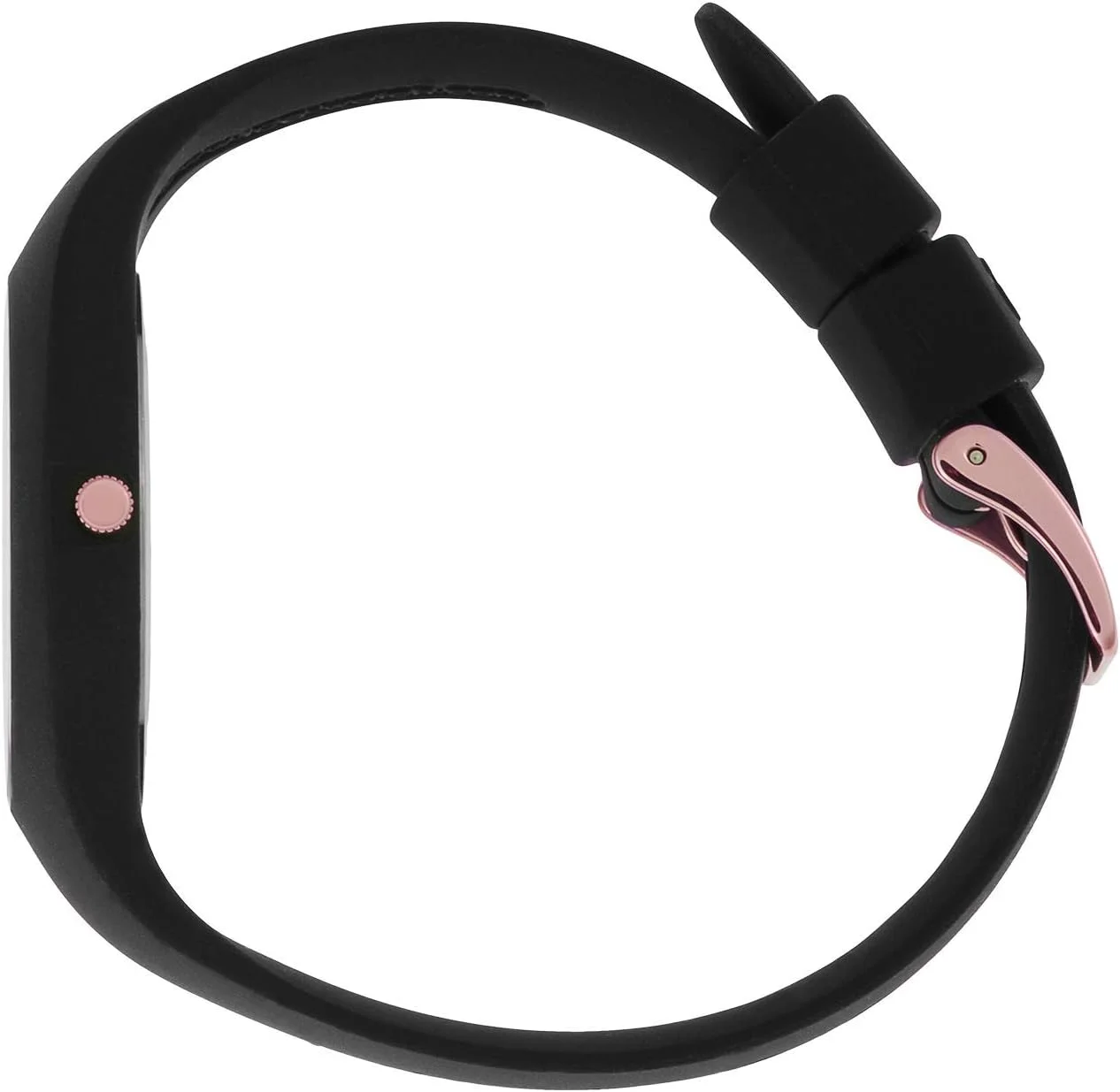 آیس-واچ - آیس گلیتر مشکی رزگلد - ساعت مچی زنانه با بند چرمی