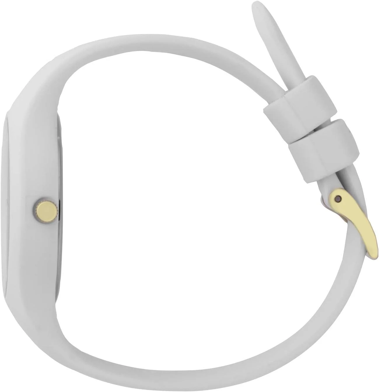 آیس-واچ - آیس گلم سفید طلایی اعداد - ساعت مچی زنانه با بند سیلیکونی