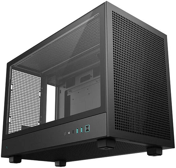 کیس کامپیوتر Micro-ATX دیپ کول مدل CH260، پشتیبانی از رادیاتور تا 360 میلیمتر، پشتیبانی از حداکثر 6 فن 120 میلیمتری، 4 اسلات توسعه، پنل جانبی شیشهای حرارت دیده، پنلهای توری سرتاسری، مشکی | R-CH260-BKNGM0-G-1 کیس کامپیوتر Micro-ATX دیپ کول مدل CH260، پشتیبانی از رادیاتور تا 360 میلیمتر، پشتیبانی از حداکثر 6 فن 120 میلیمتری، 4 اسلات توسعه، پنل جانبی شیشهای حرارت دیده، پنلهای توری سرتاسری، مشکی | R-CH260-BKNGM0-G-1