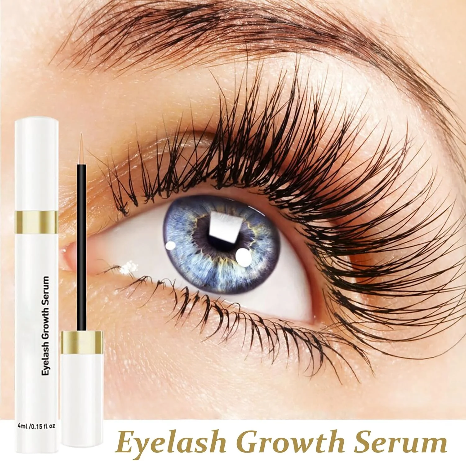 سرم رشد مژه - سرم رشد مژه برای ضخامت - فعال کننده رشد مژه، مژه های بلندتر و ضخیم تر - تقویت کننده با مرطوب کننده طبیعی - بهبود سریع ظاهر سالم تر